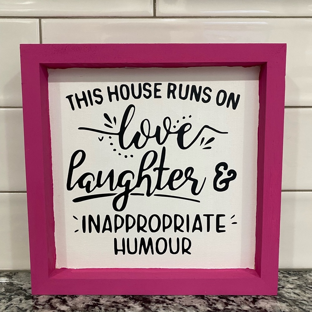 New! Wood sign